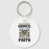 Nourished by Grace, Sustained by Faith Design Sleutelhanger (Achterkant)