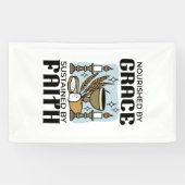 Nourished by Grace, Sustained by Faith Design Spandoek (Horizontaal)