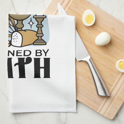 Nourished by Grace, Sustained by Faith Design Theedoek (Quarter Fold)