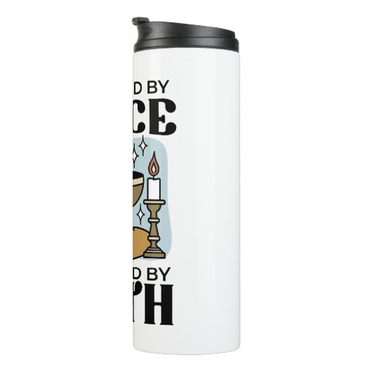 Nourished by Grace, Sustained by Faith Design Thermosbeker (Geroteerd rechts)