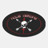 Nous Defions Ovale Sticker (Voorkant)