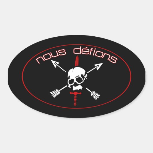 Nous Defions Ovale Sticker (Voorkant)