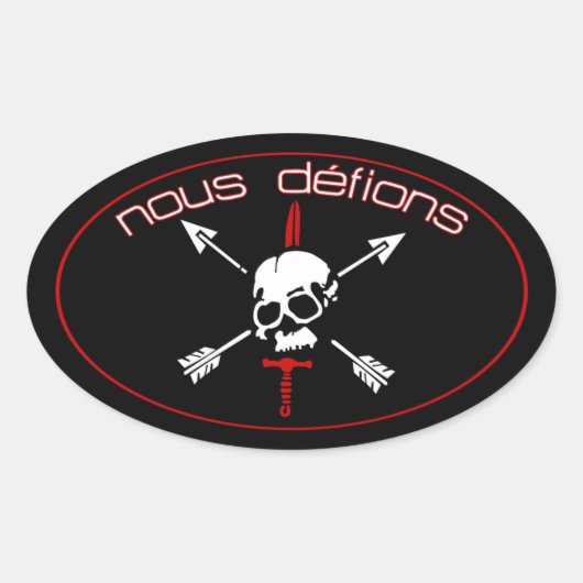 Nous Defions Ovale Sticker (Voorkant)