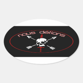 Nous Defions Ovale Sticker