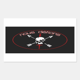 Nous Defions Rechthoekige Sticker