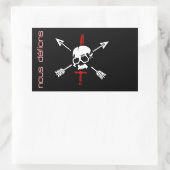 Nous Defions Rechthoekige Sticker (Tas)