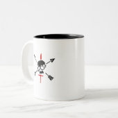 Nous Defions Tweekleurige Koffiemok (Voorkant links)