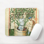 Nouv Acq Lat Gathering en persen van druiven Muismat (Met muis)