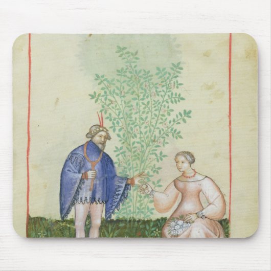 Nouv Acq LatRoses uit "Tacuinum Sanitatis" Muismat (Voorkant)