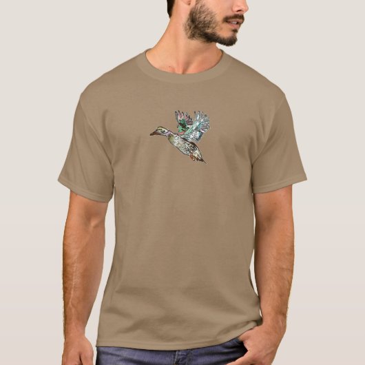 Nouveau Art Mallard Duck T-shirt (Voorkant)