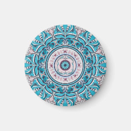 nouveau bloemen mandala magneet