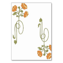 Nouveau Bloemen Trouwtafel Nummers