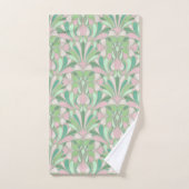 Nouveau Boho Pastel Blush en Green Floral Bad Handdoek (Handdoek)