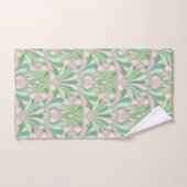Nouveau Boho Pastel Blush en Green Floral Bad Handdoek (Handdoek)