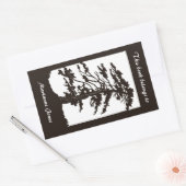 Nouveau Boomsilhouet Boekplaat Sticker (Envelop)