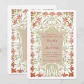  nouveau bruiloft uitnodigingen (Voorkant / Achterkant)