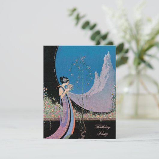 Nouveau Chic ~ Uitnodiging (Staand voorkant)