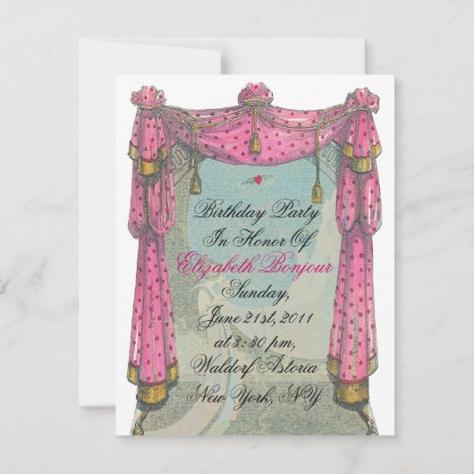 Nouveau Chic ~ Uitnodiging (Achterkant)