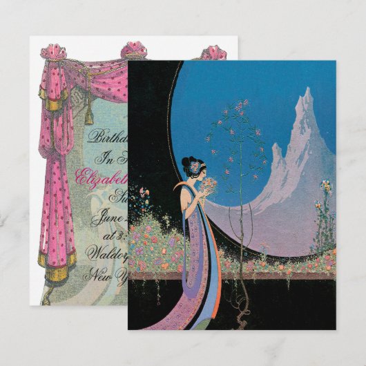 Nouveau Chic ~ Uitnodiging (Voorkant / Achterkant)