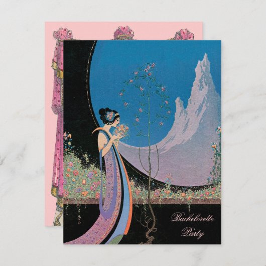 Nouveau Chic ~ Uitnodiging (Voorkant / Achterkant)