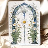 Nouveau Daisy Garden Huwelijksuitnodiging Kaart