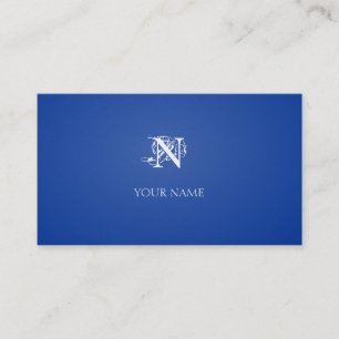 Nouveau Dark Blue Golden Visitekaartje