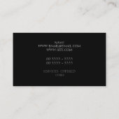 Nouveau Dark Blue Golden Visitekaartje (Achterkant)