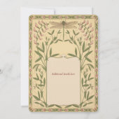 Nouveau Dragonfly bruiloft uitnodigingen (Achterkant)