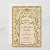 Nouveau Dragonfly bruiloft uitnodigingen (Voorkant)