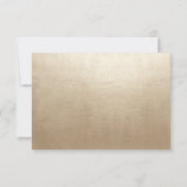 Nouveau Dream Bruiloft RSVP Kaarten - Goud & Zwart (Achterkant)