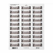 Nouveau Dream Trouwstempels - Zilver & Zwart Etiket (Full Sheet)