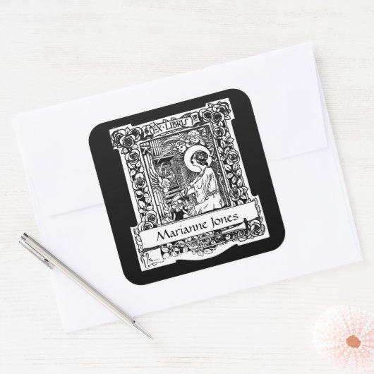 Nouveau Ex-Libris Boekplaat Stickers (Envelop)