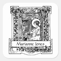 Nouveau Ex-Libris Boekplaat Stickers