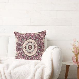 Nouveau Floral Mandala Kussen