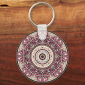 Nouveau Floral Mandala Sleutelhanger (Voorkant)