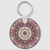 Nouveau Floral Mandala Sleutelhanger (Achterkant)