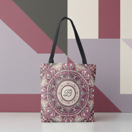 Nouveau Floral Mandala Tote Bag