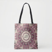 Nouveau Floral Mandala Tote Bag (Voorkant)