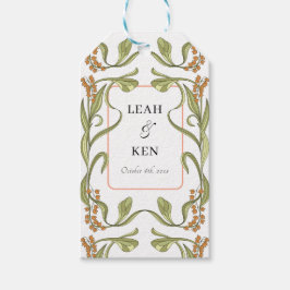 Nouveau Floral Wedding Cadeaulabel
