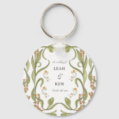 Nouveau Floral Wedding Sleutelhanger (Voorkant)