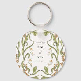 Nouveau Floral Wedding Sleutelhanger