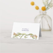 Nouveau Flower Wedding Plaatskaartje (Achterkant)