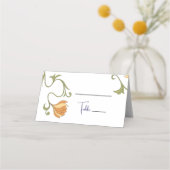 Nouveau Flower Wedding Plaatskaartje (Voorkant)