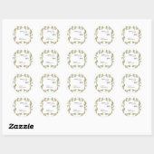 Nouveau Flower Wedding Ronde Sticker (Vel)
