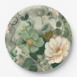 Nouveau Garden Whimsy Botanisch Papieren Bord