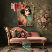 Nouveau Impressions, Gatsby Flapper Portrait Art Tissuepapier