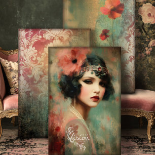 Nouveau Impressions Zware Gewicht Decoupage Inpakpapier Vel