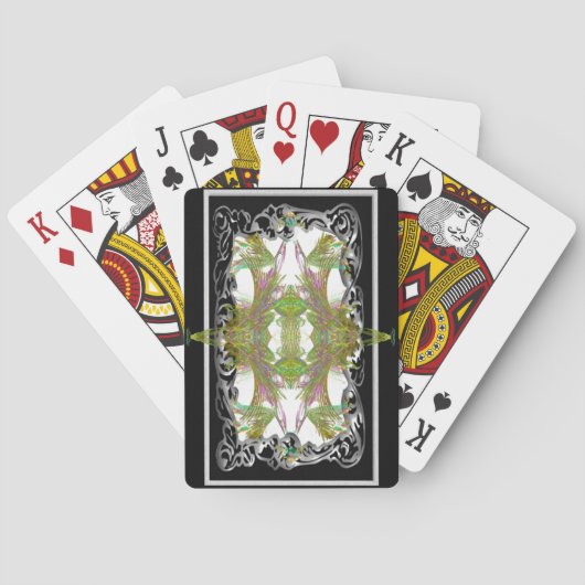 nouveau leaf quad 1 pokerkaarten (Achterkant)