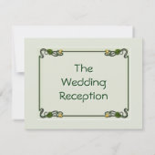 Nouveau Lelies (bruiloft receptie uitnodiging) Kaart (Achterkant)