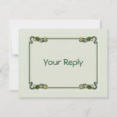 Nouveau Lelies (Uitnodiging Beantwoorden Kaart) RSVP Kaartje (Achterkant)